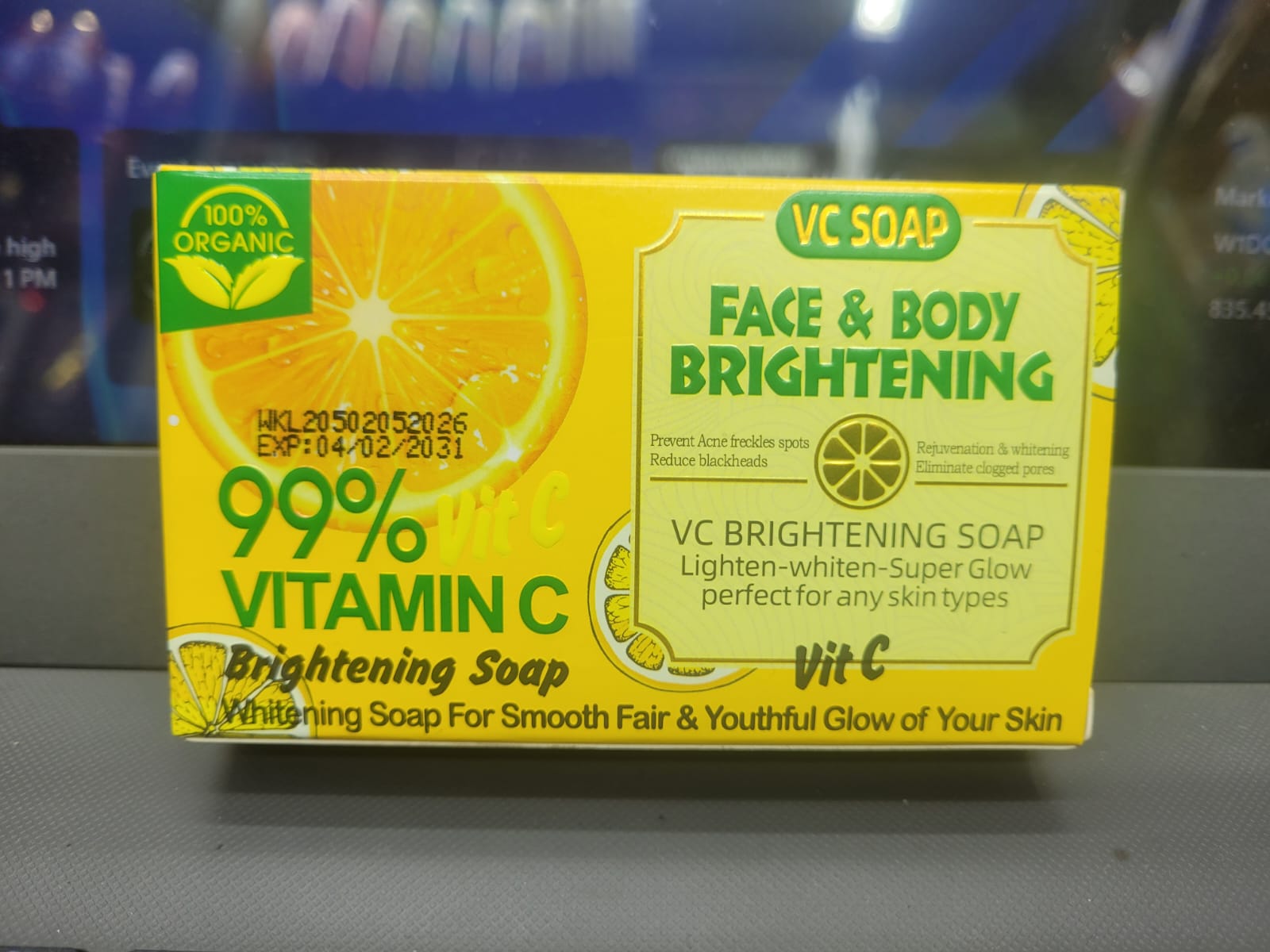 Turmeric Vitamin C Soap Face And Body Brightening 120g