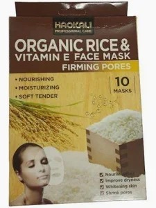 Organic Rice And Vitamin E Face Mask