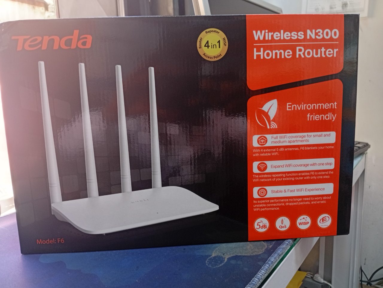 Tenda F6 Wireless N300 Router