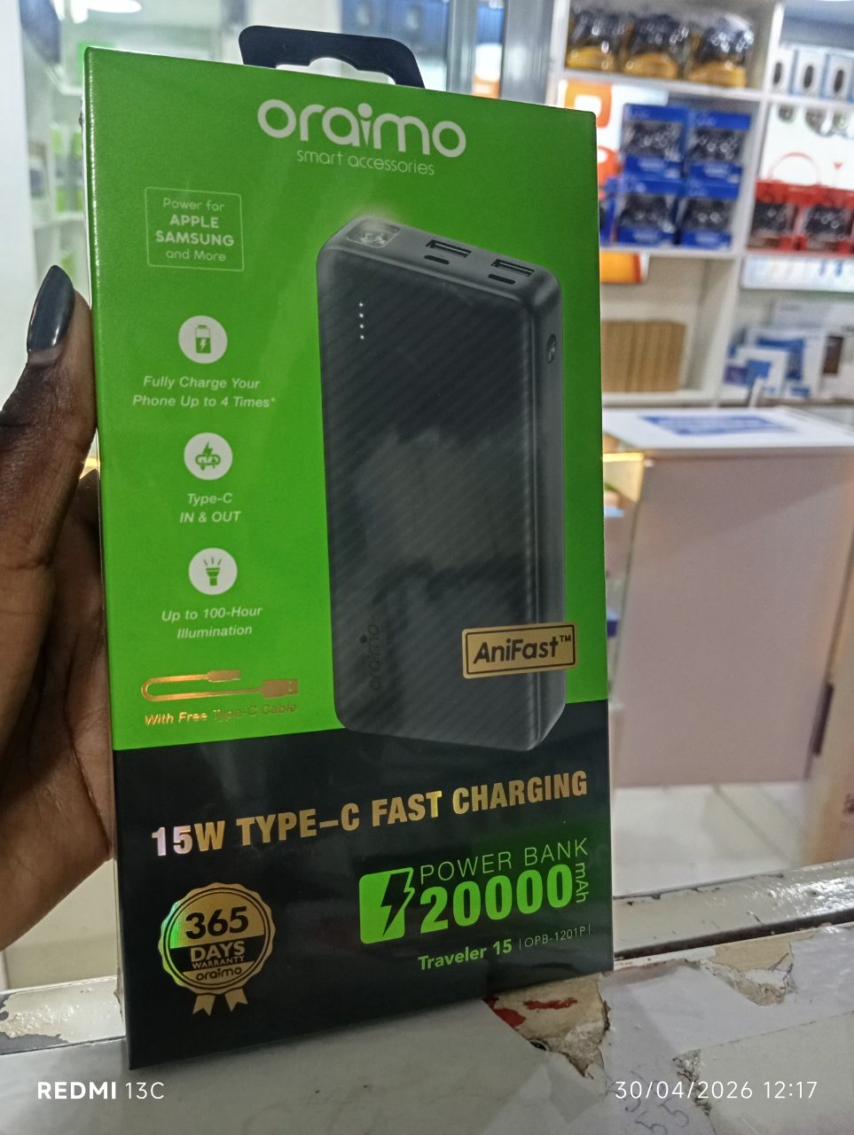 Oraimo 20000mah 15w Power Bank