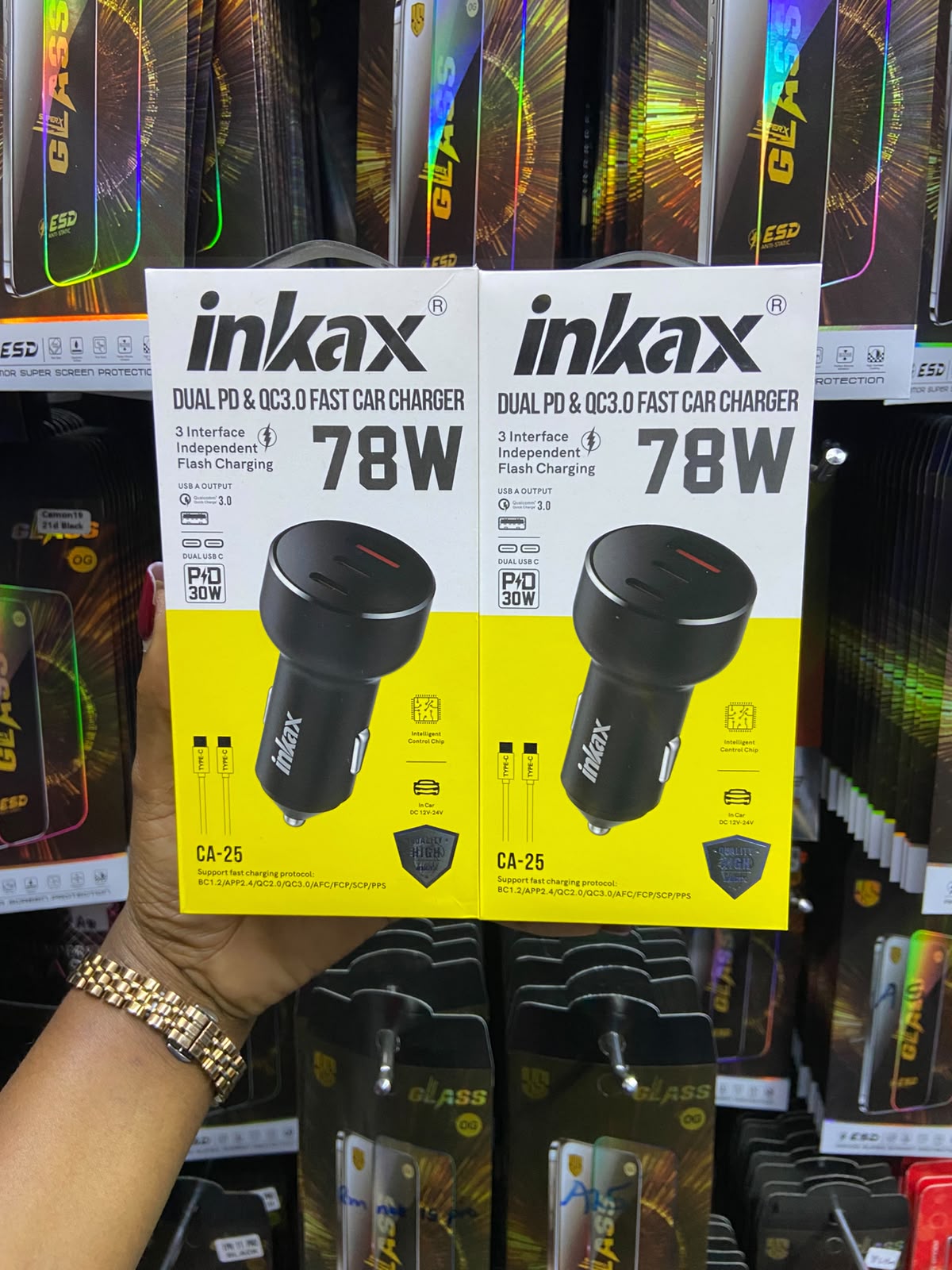Inkax Car Charger Ca 25 Cc 78w