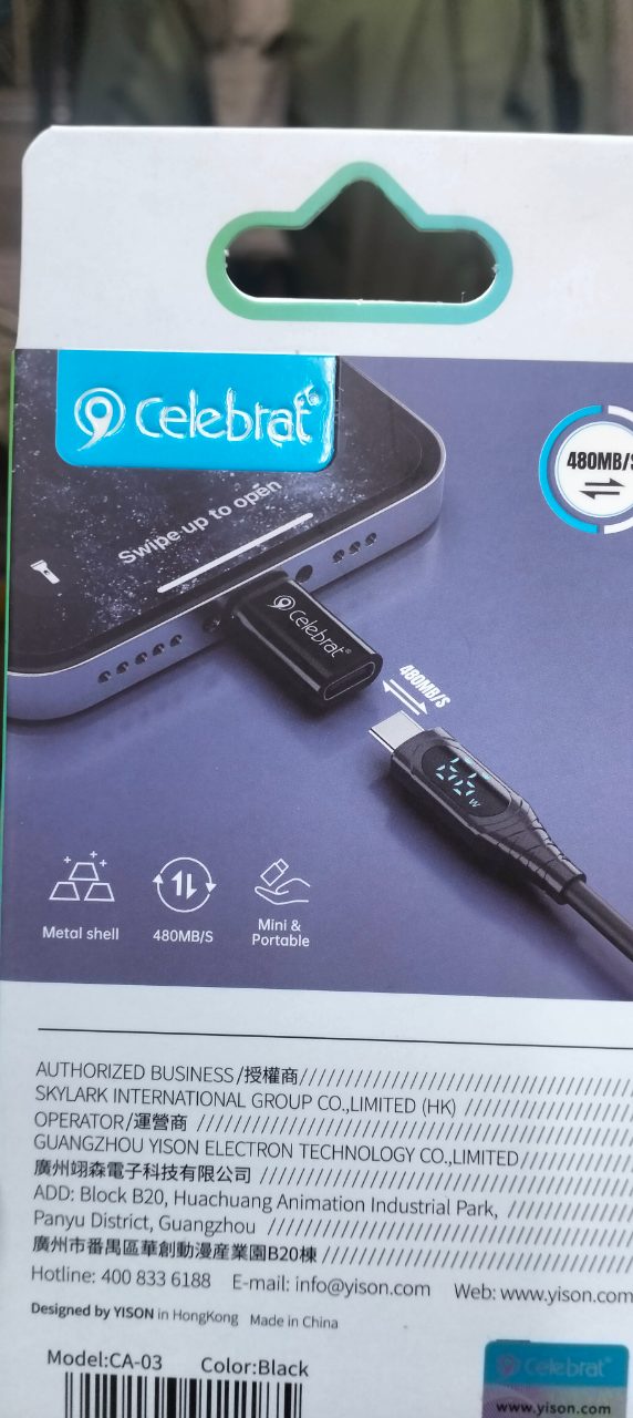 Celebrat Iphone C To Adaptor Ca 03