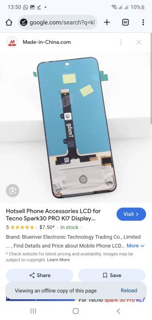 Tecno Kl7 / Spark 30 Pro Complete/x6881